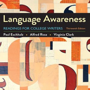 Language Awareness Readings for College Writers 13th Edition