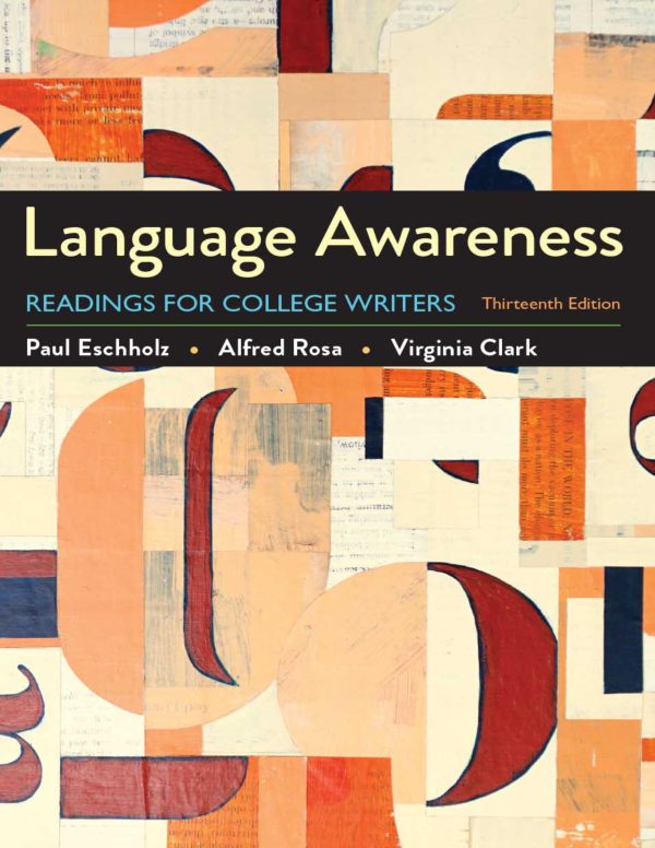 Language Awareness Readings for College Writers 13th Edition