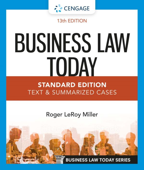 Business Law Today Standard Edition 13th Edition