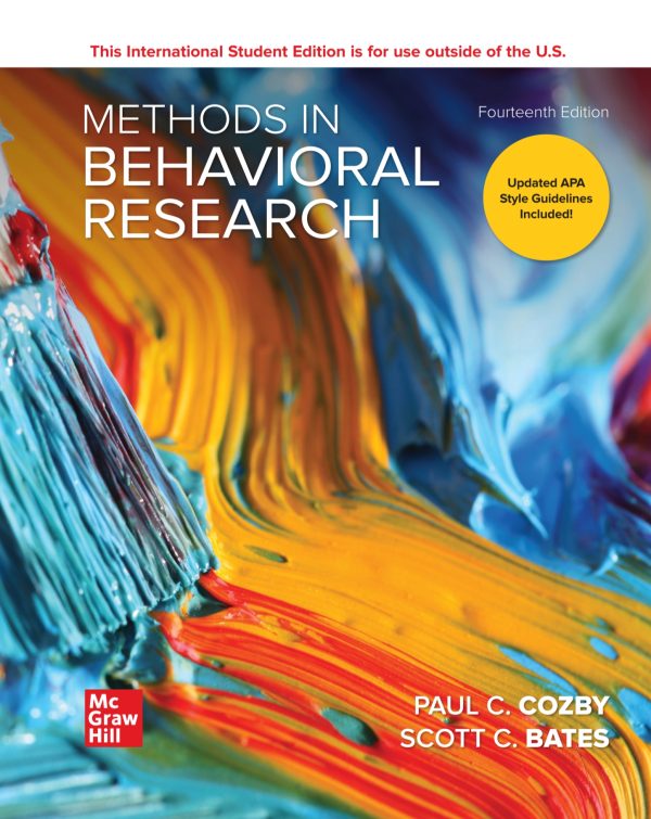 Methods in Behavioral Research 14th Edition