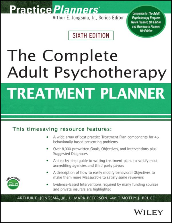 The Complete Adult Psychotherapy Treatment Planner 6th Edition