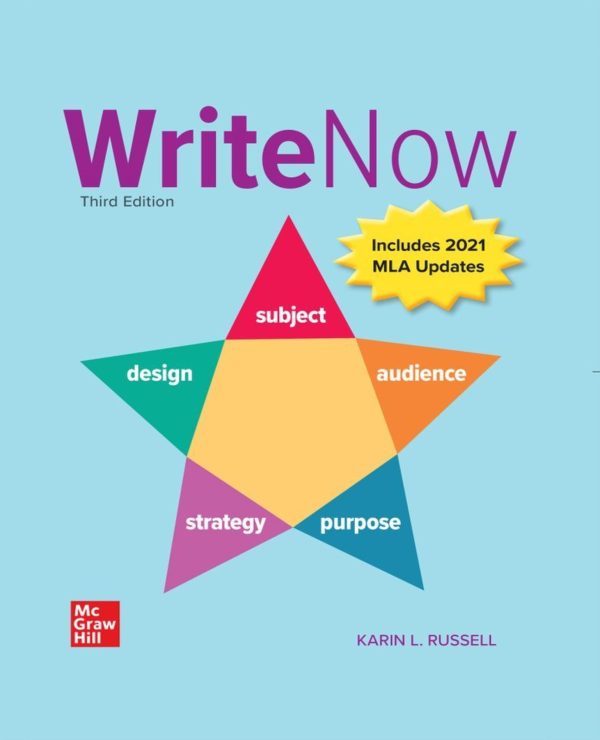 Write Now 2021 MLA Update 3rd Edition