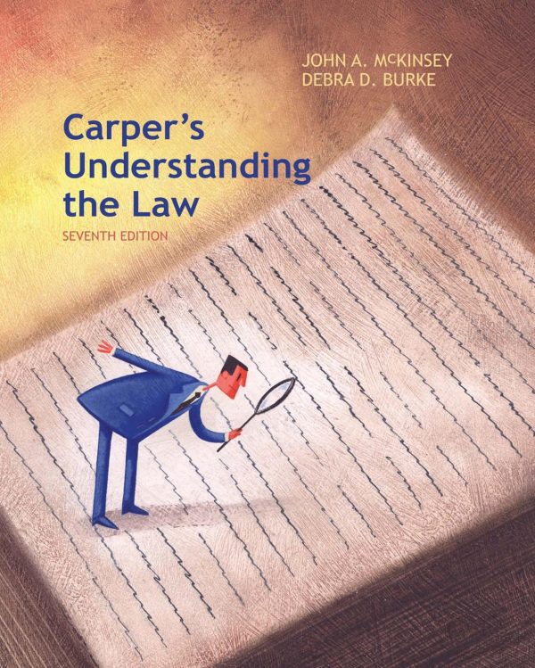 Carper's Understanding the Law 7th Edition