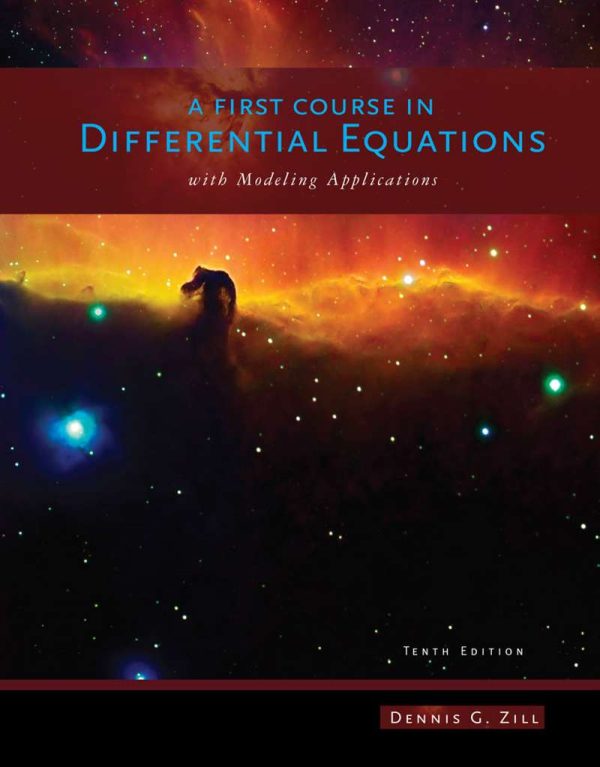 A First Course in Differential Equations with Modeling Applications 10th Edition